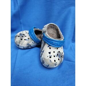Crocs Shoes Toddler 7 Classic LINED‎ CAMO Clogs Camouflage EXCELLENT